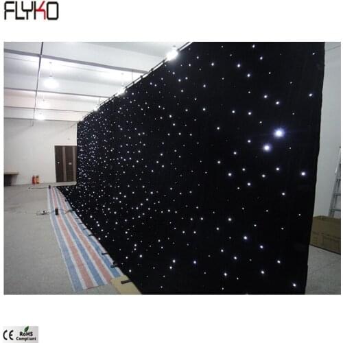 Light curtain for wedding led white 4x6m DMX function flexible led mesh curtain Stage Backdrops