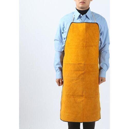 Thickened Electric Carpentry Wear-Resistant Anti-Scalding Fireproof Leather Electric Welding Protective Apron