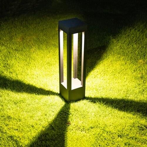 Waterproof Villa Fence Street Light Landscape Solar Pathway Column Light Outdoor Garden Solar Pillar Lawn Lamp
