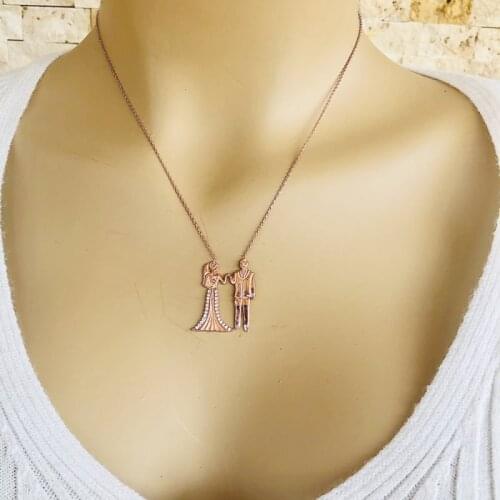 Be My Bride 925 Sterling Silver Necklace Women Girls Gift Jewelry Accessories Fashion Handmade Elegant Chain