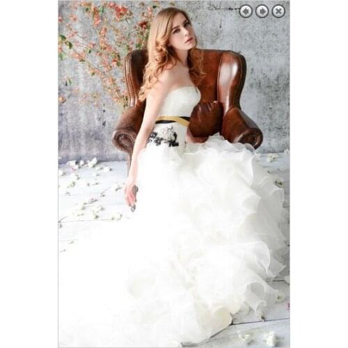 Free shipping new fashion 2018 bridal brides gown long Removable belt plus size designer lace ball mother of the bride dresses