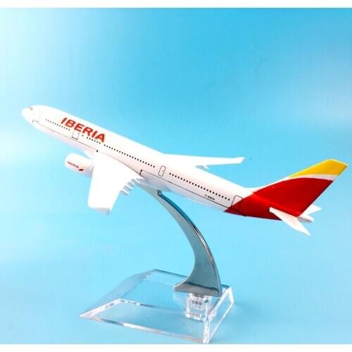 16CM 737 IBERIA METAL ALLOY MODEL PLANE AIRCRAFT MODEL TOY AIRPLANE BIRTHDAY GIFT