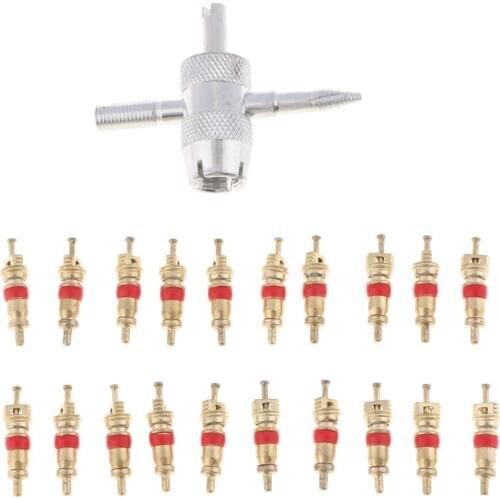 21Pcs Tire Valve Stem Core Part for Car Truck Motorcycle Bike