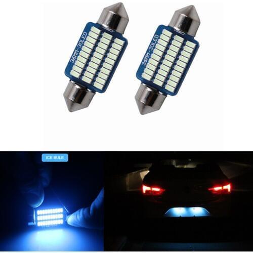 2x No Error Canbus Bulb LED Festoon 36mm C5W Number Plate License Light For Audi A4 A6 TT A8 Q3 Q5 Q7 A5 S4 A2 A3 B5 B6 C5 C6