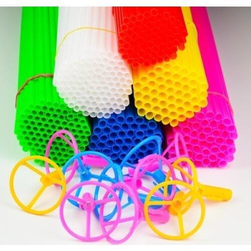 50pcs 40CM Foil Balloon Accessories Balloon Holder Sticks with Cups Party Supplies Decoration PVC Rods Balloon Sticks Holder