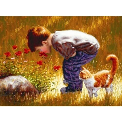 A14594 11CT/14CT/18CT/25CT/28CT Oil tea patterns Counted Cross Stitch DIY Cross Stitch Kits Embroidery Needlework Sets