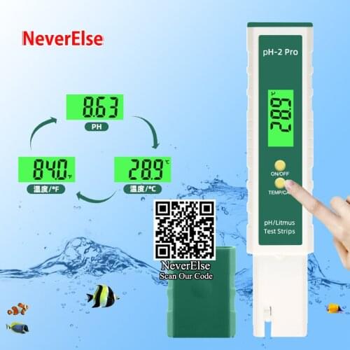 Aquarium Digital LCD PH TDS Meter Pen for Water Tester Quality Purity, Electronic Temperature Measurement, Pool Fish Tank Tool
