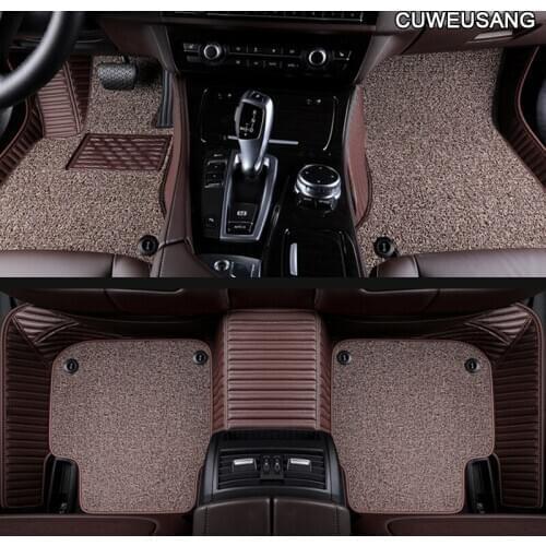 CUWEUSANG Custom Car floor mats for Chevrolet Captiva Cruze Sonic Camaro Equinox Sail Spark Aveo Blazer epica Cavalier Trax foot