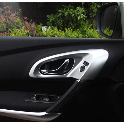 For Renault Kadjar LHD 2016 2017 2018 Car Door Bowl Handle Cover ABS Matte Trim Chromium Styling Interior Accessories