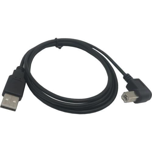 USB Type A Male to Type B Male 90 Degree Right Angled USB 2.0 Printer Scanner Cable 1.5M