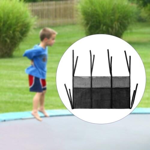 Nylon Trampoline Shoes Bag Toys Sundries Storage Mesh Bags Organizer Black