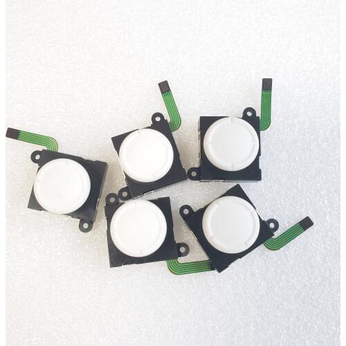 New 3D White Analog Joystick thumb Stick Grip Cap Sensor Module Control Rocker for Nintend Switch Lite Joy-Con Controller Button