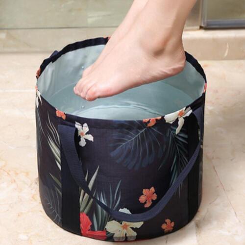 Portable Foldable Washbasin Washbowl Foot Bath Water Container Storage Bucket Foot Spa Buckets Washing Tub For Outdoor