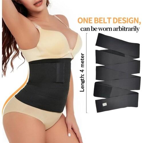 Free Size Body Shaper Fajas Elasticity One Size Slimming Tummy Control Wrap Belt Bands Waist Trainer Cincher Shaperwear Belt