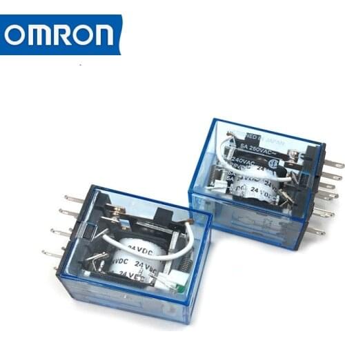 OMRON MY General-purpose Relays with operation indicator MY2N-J old model 8-pin DPDT 6V-110V DC/ 12V-220V AC 50HZ/60HZ
