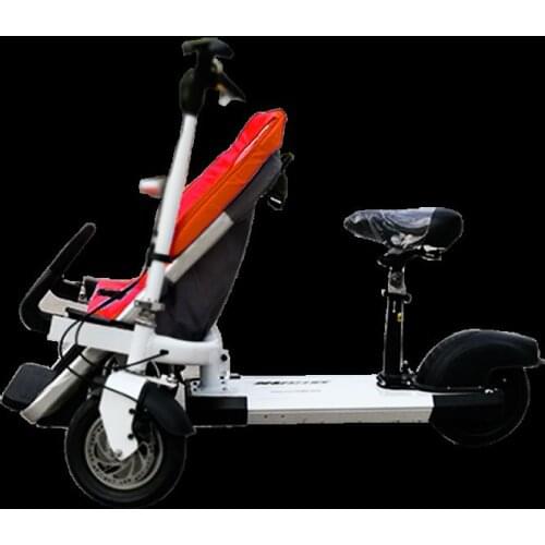 Parent-Child motor bike Baby Electric Baby Car to Pick up Children Mother and Child Car Battery Folding Slip Baby Tri-Scooter