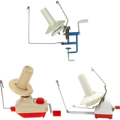 Large Metal Yarn Fiber String Ball Wool Hand Operated Cable Winder Machine Household Winder Holder Winder Fiber