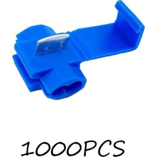 Scotch Lock Quick Splice Connectors Terminals Blue 1000PCS Wire Electrical Cable Crimp For 18-14 AWG