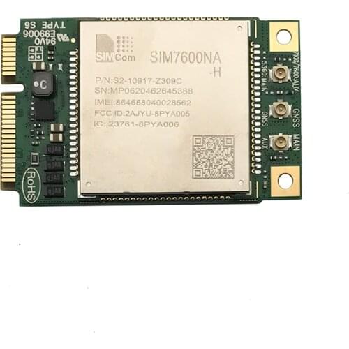 In stock! 3pcs SIMCOM SIM7600NA-H Mini Pcie Type 4G CAT4 B1 B2 B3 B4 B5 B7 B8 B28 LTE module for Australia/New Zealand/SA
