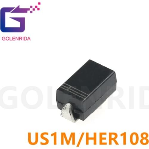100pcs Rectifier Diode HER108 1A 1000V SMA US1M