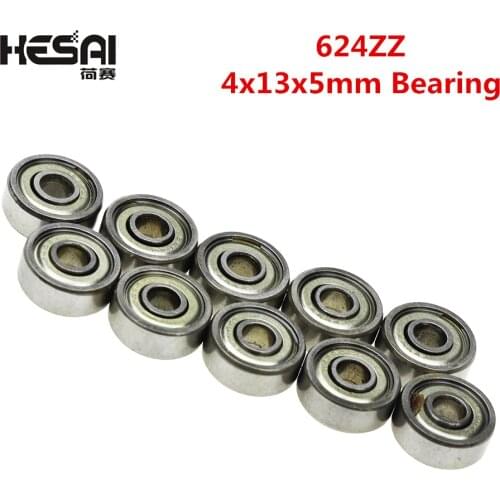 10PCS/LOT 624 624Z 624ZZ Ball Bearing 4*13*5 mm Chrome Steel Bearing