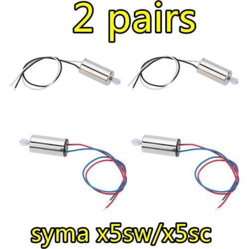 2 Pairs Original Syma X5SW RC Part CW/CCW Motors for X5SW/X5SC RC Quadcopter