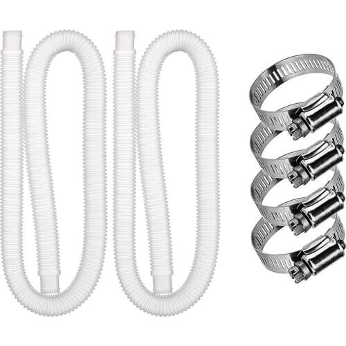 2Pcs Swimming Pool Pipe Hoses for 300/330/530/1000 Gallon Pool Pump Replacement Flexible Tube
