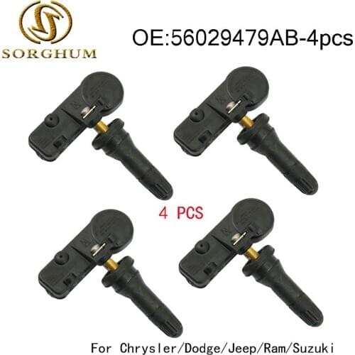 4pcs TPMS Tire Pressure Monitoring Sensor 56029479AB fit for Chrysler Dodge Jeep Ram 315MHz