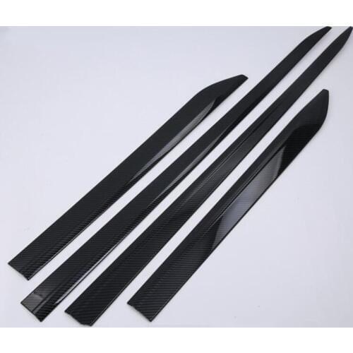 For Audi Q5L 2018 4PCS Car Styling ABS Chrome Exterior Car Side Door Body Trim Molding Accessories Side Cover Trim