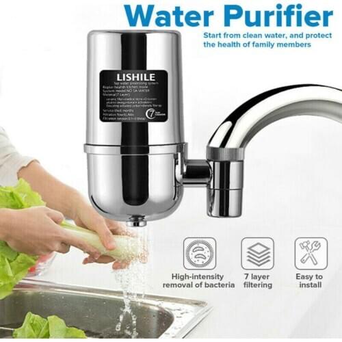 Faucet Water Filter For Kitchen Faucet Mount Cleaner Home Chrome Sink Mount Filtration Tap Purifier