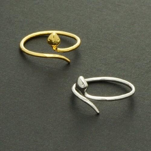 Small smooth snake ring delicate lovely ring opening can be small adjustment ring Fashion Animal ring for women 30PCS/lot