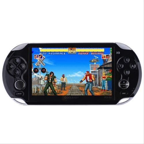Coolbaby X9 5.0 inch Retro Handheld Game Console 8G support MP4 Video Home Game Console For Arcade FC PS1 Kid Gift