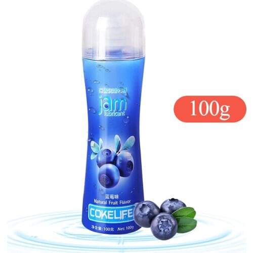 Sex Lubricant Body Grease Blueberry flavor Oil Warming Lube 100g Water-soluble Sex Oil Gel Adult Sex Toys Intimate Products