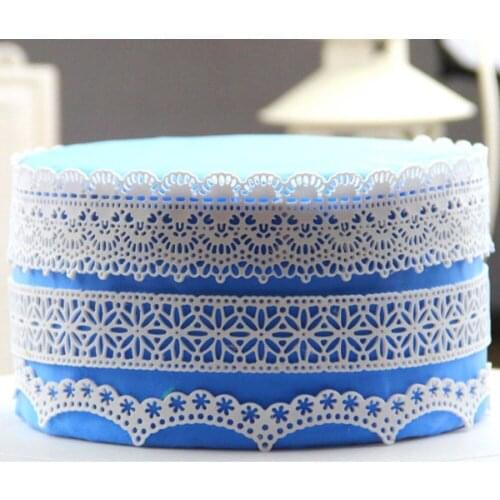 KLM-C0010 European Embossed Silicone Lace Mould Chocolate cake tools Cake lace mould