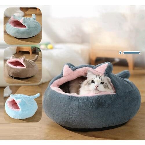 Pet Basket Cozy Kitten Lounger Cushion Cat House Tent New Deep Sleep Comfort In Winter Cat Bed Little Mat Basket Pet Mat Supplie