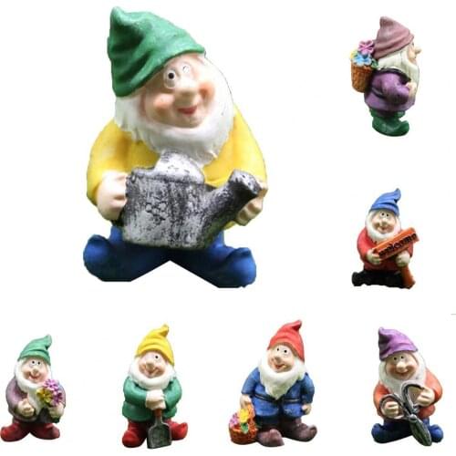 Creative Miniature Ornaments Boy Girl Simulation Funny Fairy Doll Figurines Craft Fairy Resin Dolls for Garden Wedding Kids Toys