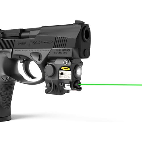 Laserspeed Gun Light and Military Red Laser Pointer Railed Handgun Tactical Green Laser Gun Sight for Glock 17 19 Taurus G2C