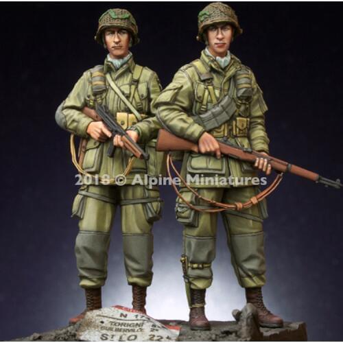 Crazy King1/35 resin soldier model US 101 paratroopers double four GK white model hand 286