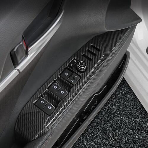 Car Door Armrest Cover Window Lift Switch Panel Frame Trim Car Styling For Toyota Camry 8th 2018 LHD