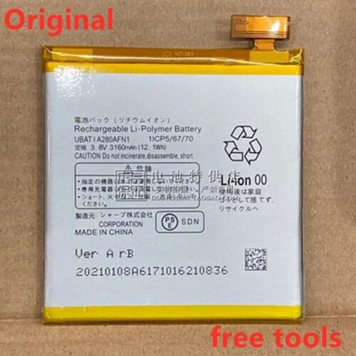 New Original New 3160mAh Battery For SHARP AQUOS UBATIA280AFN1 Mobile Phone Batteries High Quality