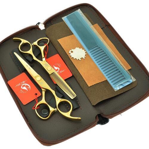 5.5" 6.0" Meisha Hair Scissors Professional Cutting Scissors Thinning Shears Japanese Steel Hairdressing Styling Tesoura A0032A