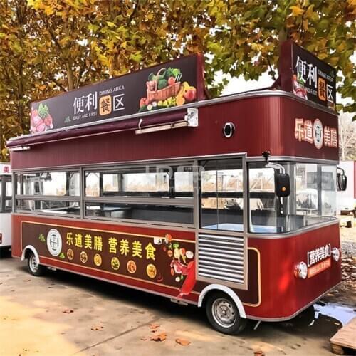 New Design Large Size Mobile Restaurant Hot Dog Food Truck Food Vending Cart
