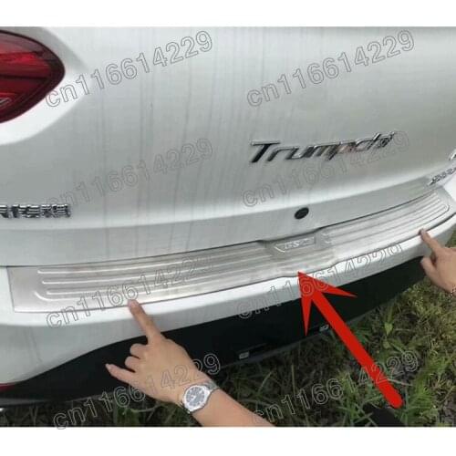 Fit For Trumpchi GS4 2015 2016 2017 2018 2019 Rear Bumper Protector Sill Trunk Rear guard Tread Plate cover Trim