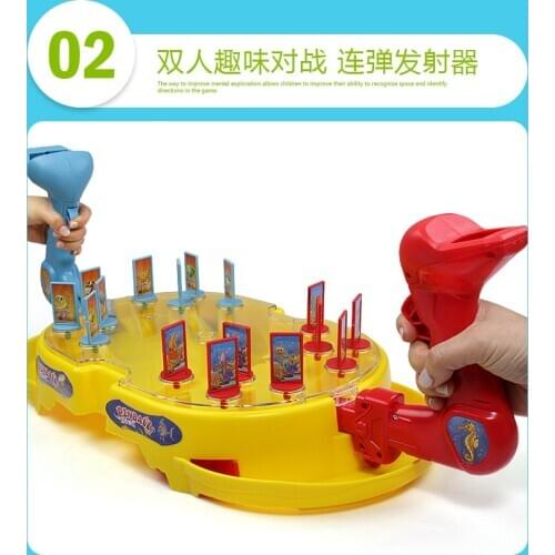 Undersea hegemony children parent-child fun casual shooting action double battle marbles table game toy