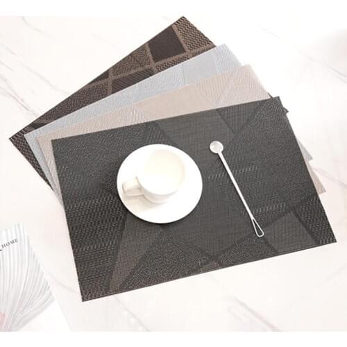45x30cm PVC Eco-friendly Heat Insulation Pad Placemat Dining Table Bowl Dish Mat