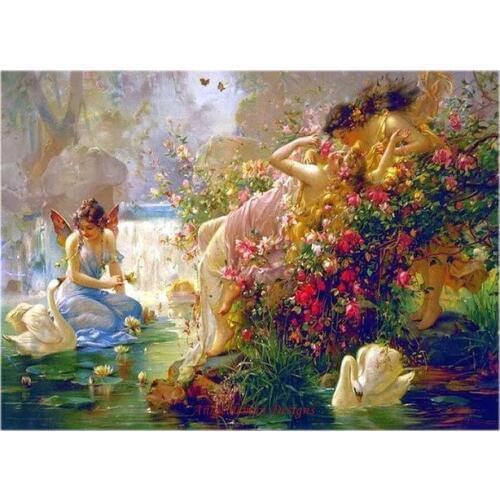 Needlework for embroidery X-stitch DIY French DMC High Quality - Counted Cross Stitch Kits 14 ct Oil painting Zatzka - Spring