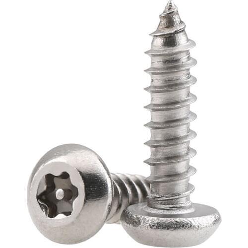 Security tapping screw M2.9 M3.5 M3.9 M4.8 stainless steel 304 Torx Button Head Tamper Proof Security self tapping screw screws