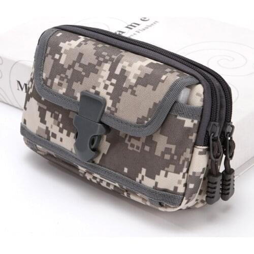 Tactical Molle Pouch Belt Waist Bag Military Small Pocket Outdoor Mobile Phone Pouch for 6.5'' Phone Hunting Travel Camping Bags
