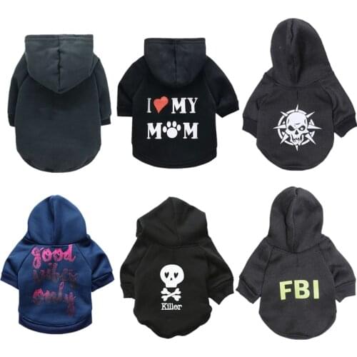 Printing Dog Hoodie Winter Pet Dog Clothes for Dogs Coat Jacket Cotton Ropa Perro French Bulldog Clothing for Dogs Pets Clothing