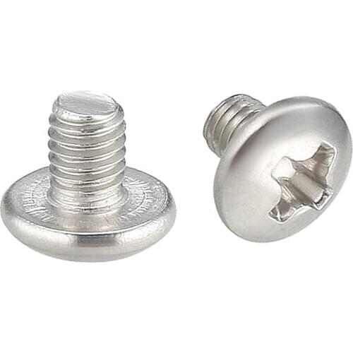 Uxcell Machine Screws, M3x4mm Phillips Truss Head Screw, 304 Stainless Steel, Fasteners Bolts 30Pcs